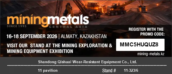 Шандонг Кишуаи опрема отпорна на абење за да присуствува на MININGWORLD CENTRAL ASIA 2026 во Алмати